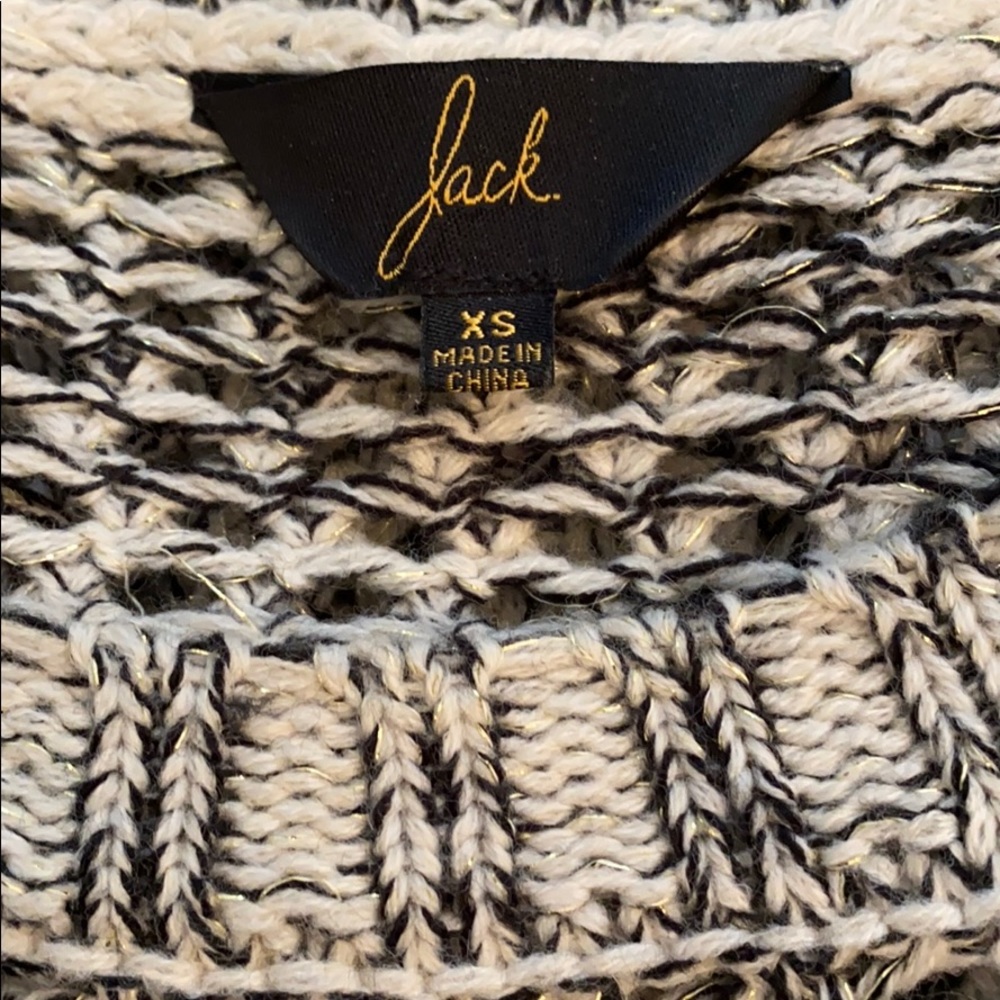 Jack Sweater Size XS Open Weave Long Sleeve Spring front crop - Picture 4 of 6